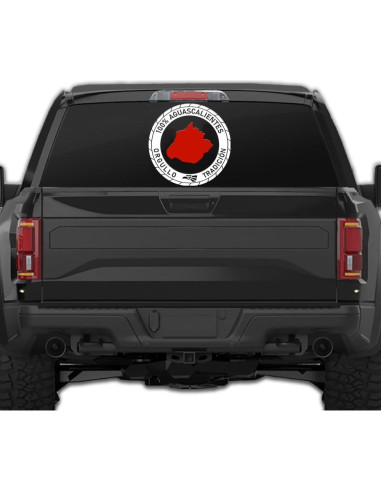 Calcomanía Vinilo Aguascalientes para Camiones 12.7 cm