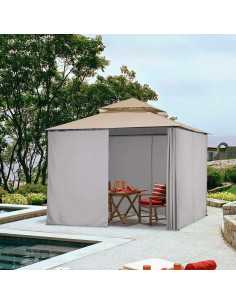 Panel Lateral de Privacidad Yescom 10x6.5ft para Gazebo 10x10ft 2