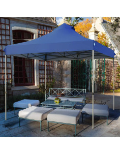 Carpa Plegable Tangkula 3 Alturas 9.29 m Azul 2