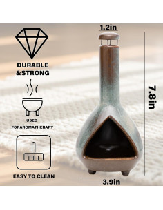 Soporte de Palo Santo MOUGIGI Cerámica Chimenea 20.5cm 2