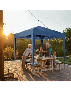 Carpa Pop Up 2x2m ANT SKU Azul Impermeable con Paredes Laterales 2