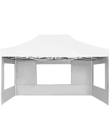 Carpa de Fiesta Plegable ANYCHOLE 4.3x3m Blanca con Paneles