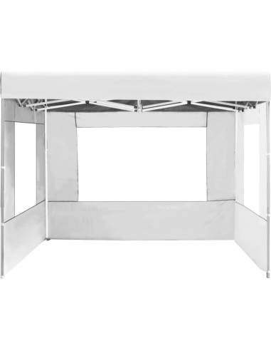 Carpa de Fiesta Plegable ANYCHOLE 4.3x3m Blanca con Paneles
