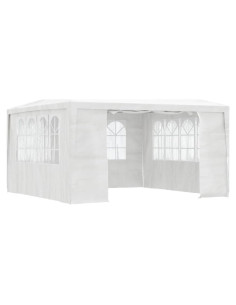 Carpa Profesional YELWHI 4x4m Blanca con Paredes Laterales