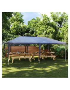 Carpa de Fiesta ANYCHOLE 3.99x5.49m Azul Resistente UV