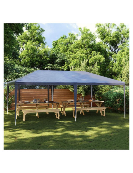Carpa de Fiesta ANYCHOLE 3.99x5.49m Azul Resistente UV