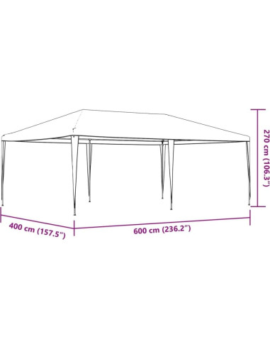Carpa de Fiesta ANYCHOLE 3.99x5.49m Azul Resistente UV