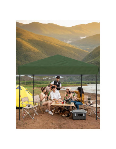 Carpa de Dosel Instantánea GOCAPTAIN 10x10 Pared Lateral Blanca