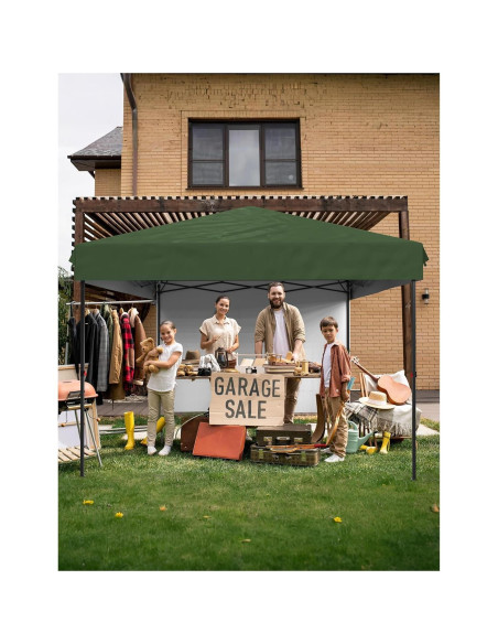 Carpa de Dosel Instantánea GOCAPTAIN 10x10 Pared Lateral Blanca