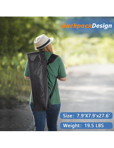 Carpa Plegable VINGLI 1.83x1.83m con Panel Lateral y Mochila