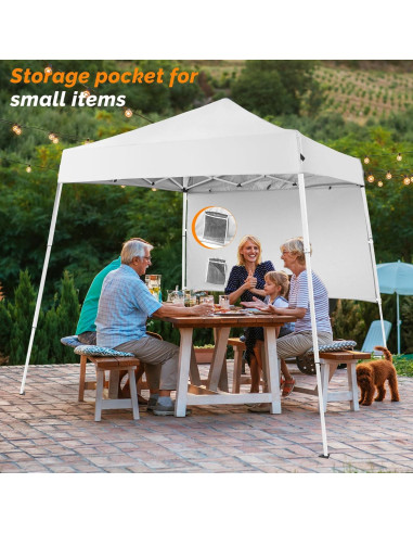 Carpa Plegable VINGLI 1.83x1.83m con Panel Lateral y Mochila