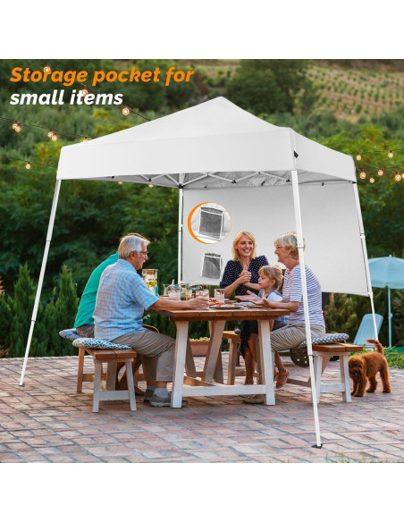 Carpa Plegable VINGLI 1.83x1.83m con Panel Lateral y Mochila