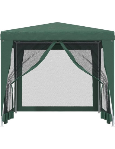 Carpa de Fiesta MINERWALL 2.5m x 2.5m Verde con Paredes de Malla