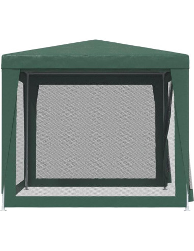 Carpa de Fiesta MINERWALL 2.5m x 2.5m Verde con Paredes de Malla