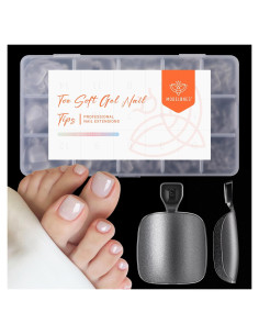 Puntas de Uñas Falsas Modelones Cuadradas Cortas 240 Pcs