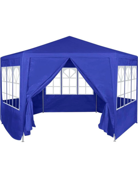Carpa Hexagonal KCCLVER 2m x 2m Azul Resistente al Agua