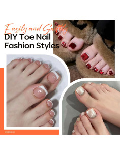 Puntas de Uñas Falsas Modelones Cuadradas Cortas 240 Pcs 2