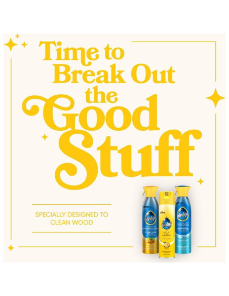 Pledge Pulidor de Madera Limón 275g Spray para Muebles