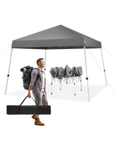 Carpa Plegable 3x3m OLYMSOLD Impermeable con Bolsa de Transporte