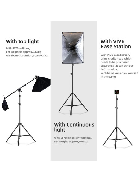 Trípode de Luz Yongnuo 190cm para Fotografía con Rosca 1/4"