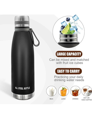 Termo Zalaxt de Acero Inoxidable 22oz A Prueba de Fugas