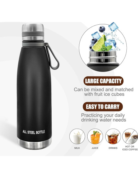 Termo Zalaxt de Acero Inoxidable 22oz A Prueba de Fugas