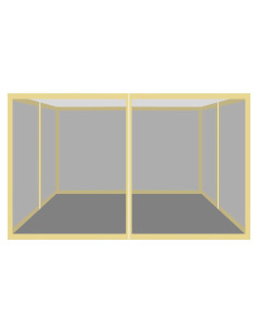 Pared Lateral de Malla Strong Camel 2.44m x 2.44m Beige