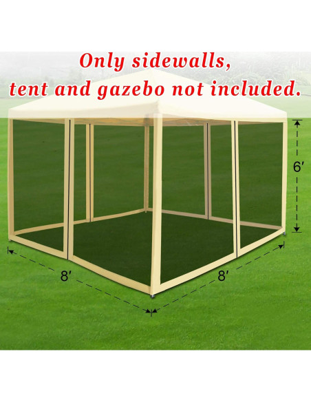 Pared Lateral de Malla Strong Camel 2.44m x 2.44m Beige