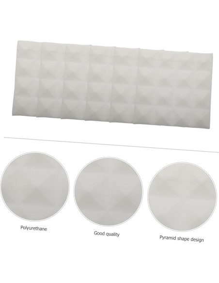 Paneles Acústicos ERINGOGO 12 Pcs 25x25x5cm Aislamiento Sonoro