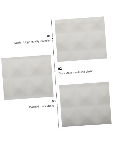 Paneles Acústicos ERINGOGO 12 Pcs 25x25x5cm Aislamiento Sonoro