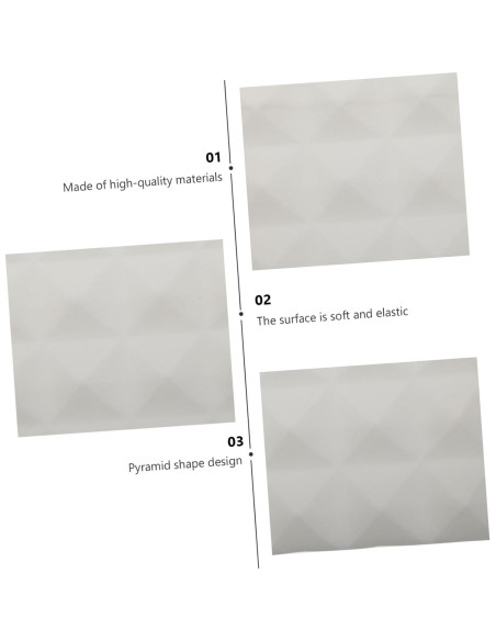 Paneles Acústicos ERINGOGO 12 Pcs 25x25x5cm Aislamiento Sonoro