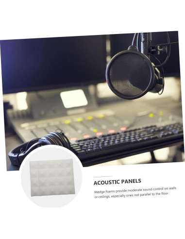 Paneles Acústicos ERINGOGO 12 Pcs 25x25x5cm Aislamiento Sonoro