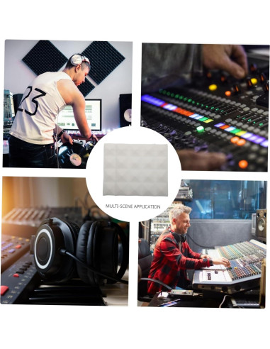 Paneles Acústicos ERINGOGO 12 Pcs 25x25x5cm Aislamiento Sonoro