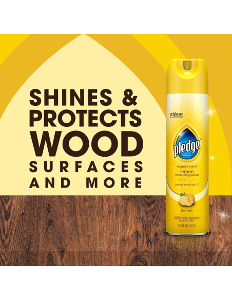 Pledge Pulidor de Madera Limón 275g Spray para Muebles