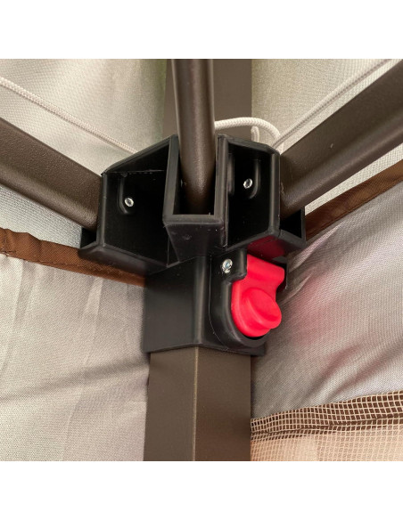 Gazebo Plegable 3.35x3.35m WEI WEI GLOBAL con Malla Desmontable