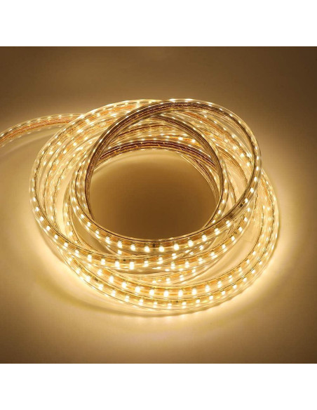 Tira de LED SMD 5050 XUNATA 1m Blanco Cálido Impermeable Tira de LED SMD 5050 XUNATA 1m Blanco Cálido Impermeable