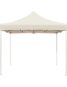 Carpa Plegable YELWHI 3x3m Crema con Protección UV 2