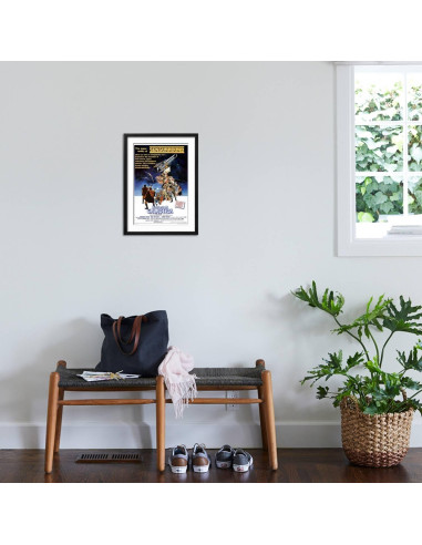 Impresión de Arte ART.COM Battlestar Galactica 1978 Marco Negro 43x58cm