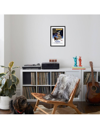 Impresión de Arte ART.COM Battlestar Galactica 1978 Marco Negro 43x58cm