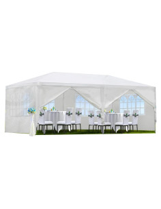 Carpa de Fiesta CuisinSmart 10x6.1 m Blanca Impermeable