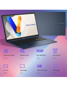 Laptop ASUS Vivobook 17.3" FHD, Intel i3, 8GB RAM, 512GB SSD, Azul 2