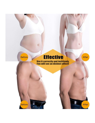 Estimulador Muscular Antmona Abdominal Inalámbrico Negro