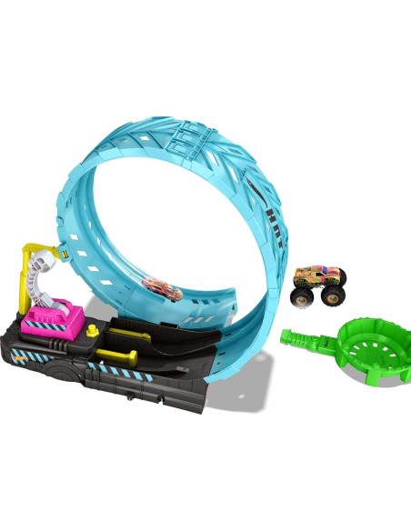 Hot Wheels Monster Trucks Brillo en la Oscuridad Playset