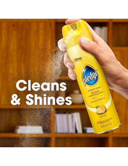 Pledge Pulidor de Madera Limón 275g Spray para Muebles