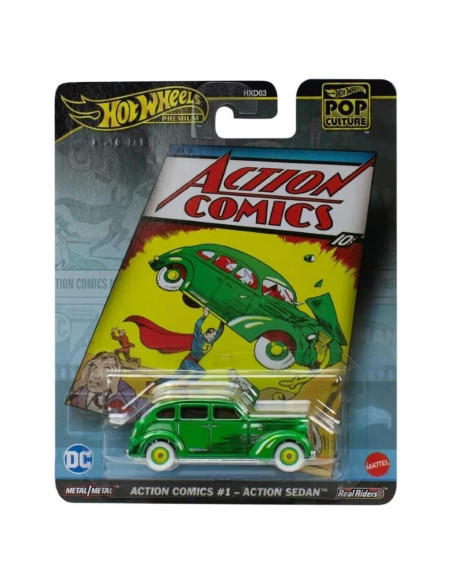 Coche Hot Wheels Superman Sedán Die Cast 1:64 8 cm