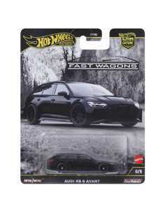 Hot Wheels Premium Audi RS 6 Avant 1:64 Chase Negro 0/5