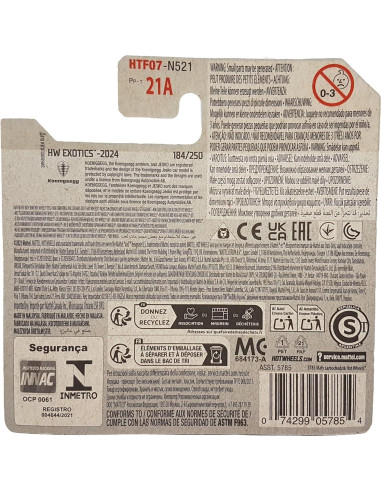 Hot Wheels Koenigsegg Jesko 2024 Naranja + Protector Frikimonkey