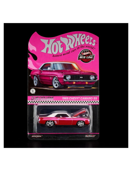 Hot Wheels 1969 Chevy Camaro SS Rosa RLC 2024 Edición Limitada
