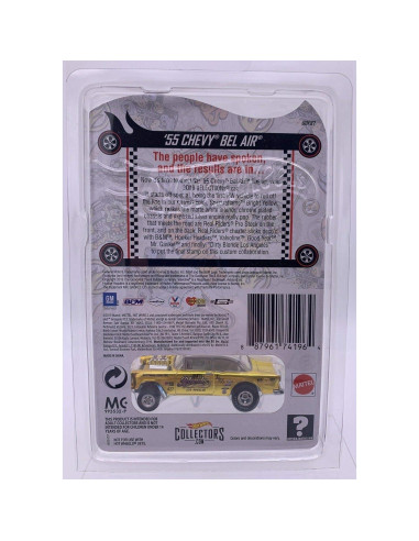DieCast Hot Wheels '55 Chevy Bel Air Oro 1:64 Exclusivo RLC