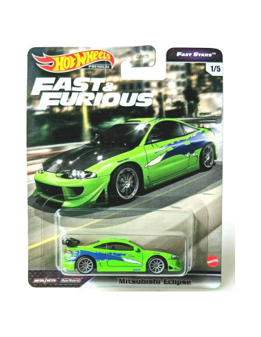 DieCast Hot Wheels Mitsubishi Eclipse 2021 Verde 1:64